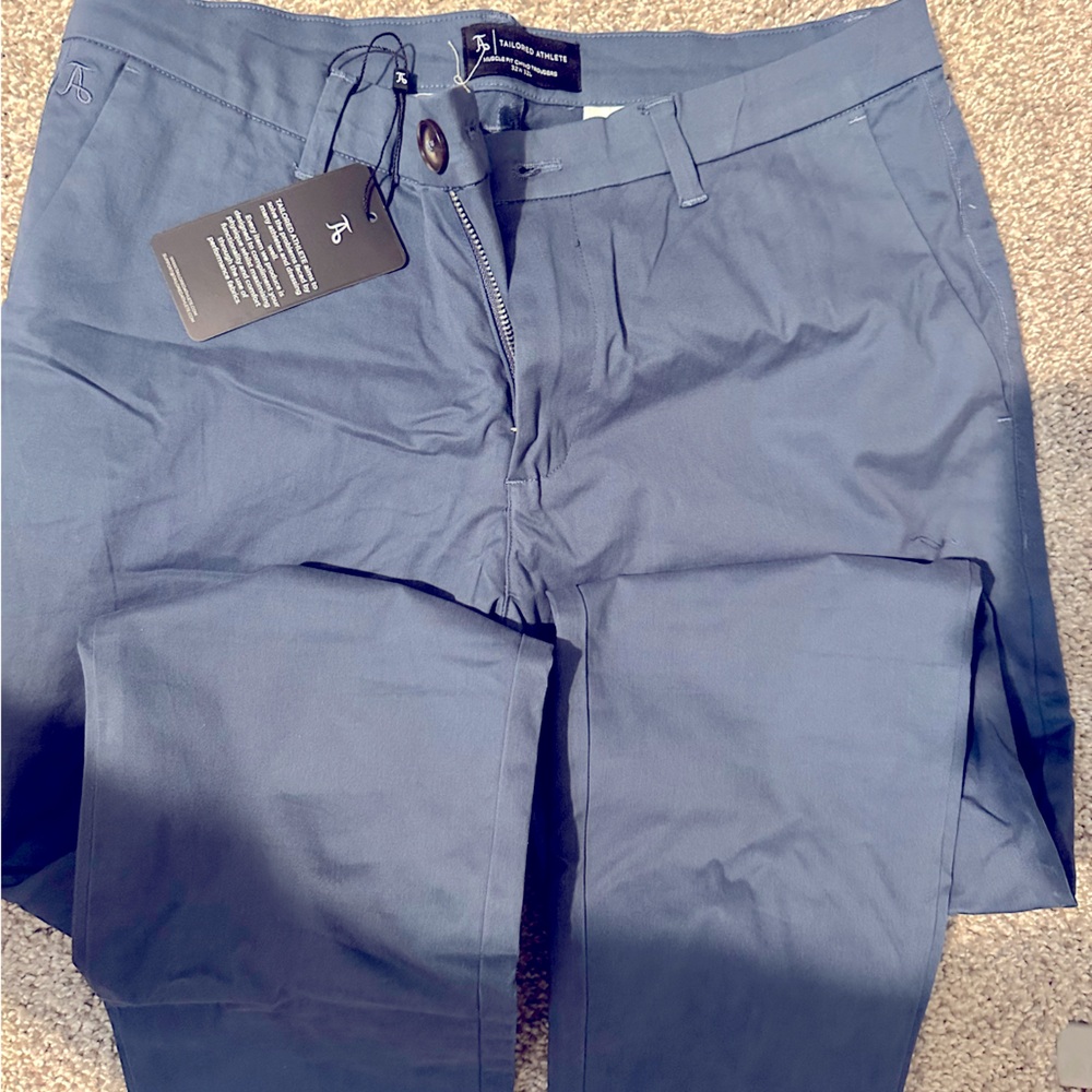 Tailored Athlete Cotton Stretch Chino Blue. NWT. Great pants just didn’t fit.